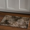 thumbnail image 1 of Linon Home Decor Milan Area Rug Collection, Ivory and Brown, 1.1' x 2.1', 1 of 3