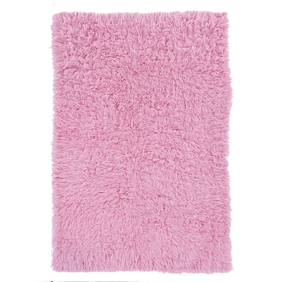 Linon Home Decor New Flokati Area Rug Collection, Pastel Pink, 3.5 x 5.5