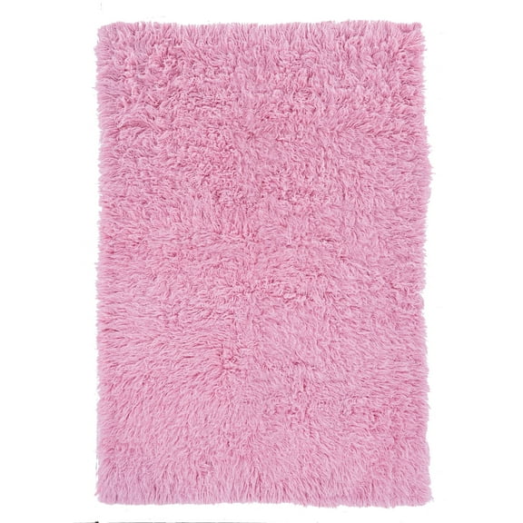 Linon Home Decor New Flokati Area Rug Collection, Pastel Pink, 5 x 8