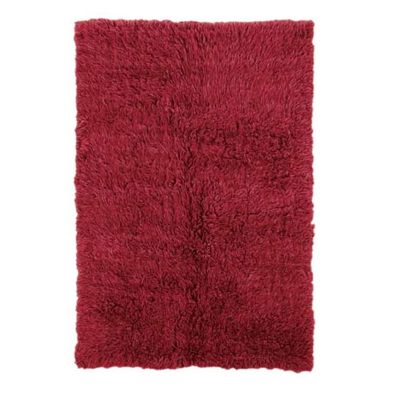 Linon Home Decor New Flokati Area Rug Collection, Red, 10 x 16