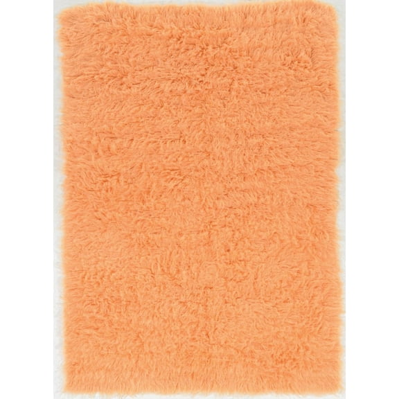 Linon Home Decor New Flokati Area Rug Collection, Sherbet, 5 x 8