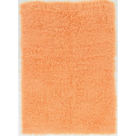 Linon Home Decor New Flokati Area Rug Collection, Sherbet, 5 x 8