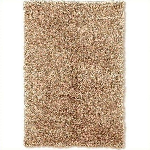 Linon Home Decor New Flokati Area Rug Collection, Tan, 5 x 8