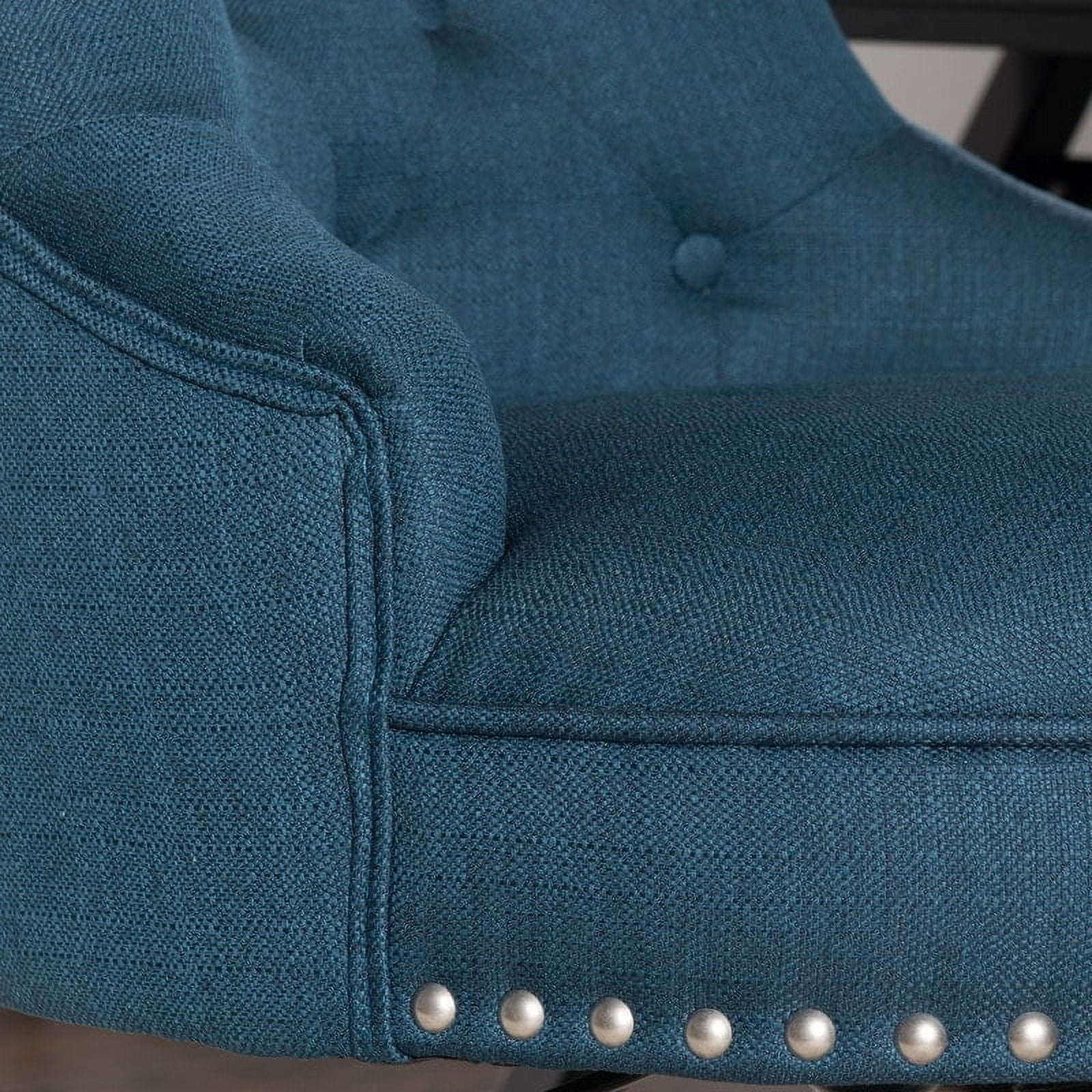 Azure Blue High Back Swivel Fabric Task Chair