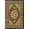 thumbnail image 1 of Linon Home Decor Persian Treasures Area Rug Collection, Black and Cream, 8' x 8', 1 of 5