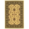thumbnail image 1 of Linon Home Decor Persian Treasures Area Rug Collection, Cream and Black, 5' x 7.6', 1 of 4