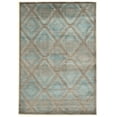 thumbnail image 1 of Linon Home Decor Platinum Area Rug Collection, Blue and Black, 2' x 3', 1 of 3