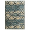 thumbnail image 1 of Linon Home Decor Platinum Area Rug Collection, Blue and Cream, 2' x 3', 1 of 5