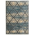 thumbnail image 1 of Linon Home Decor Platinum Area Rug Collection, Blue and Cream, 5' x 7'6", 1 of 5