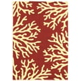 thumbnail image 1 of linon le soliel clara coral indoor outdoor rug, 1 of 3