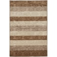 thumbnail image 1 of Linon Home Decor RUGEV1123 2 x 3 ft. Evolution Collection Damask Stripes Area Rug, Brown & Beige, 1 of 4