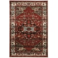 thumbnail image 1 of Linon Home Decor Serape Area Rug Collection, Red and Cream, 3' x 5', 1 of 4