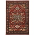 thumbnail image 1 of Linon Home Decor Serape Area Rug Collection, Red and Orange, 5' x 7.6', 1 of 3