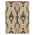thumbnail image 1 of Linon Home Decor Trio Area Rug Collection, Black and Teal, 1.83' x 2.83', 1 of 2