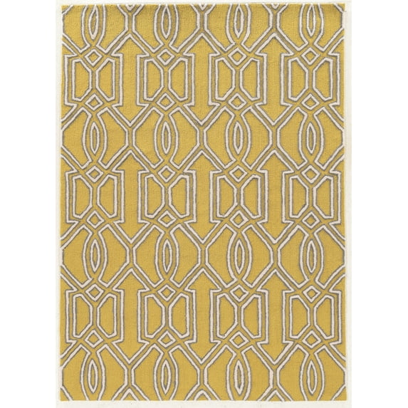 Linon Home Decor Trio Area Rug Collection, Blue and Ivory, 1.83' x 2.83'