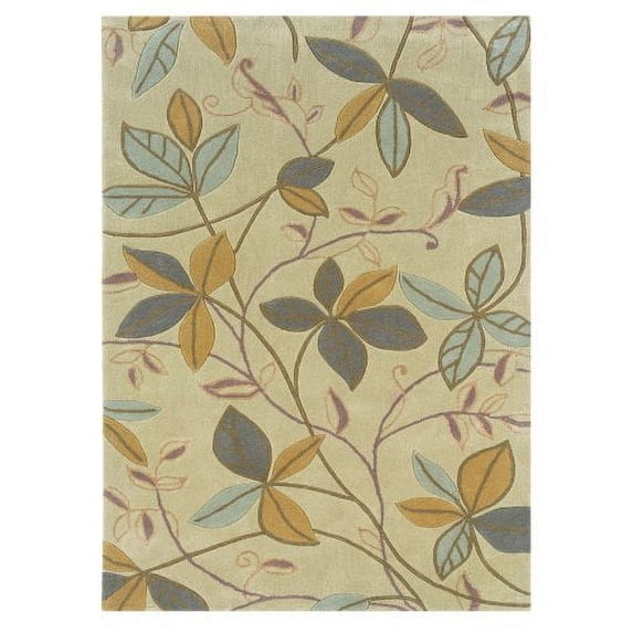 Linon Home Decor Trio Area Rug Collection, Chocolate and Garnet, 1.83' x 2.83'