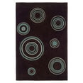 thumbnail image 1 of Linon Home Decor Trio Area Rug Collection, Chocolate and Spa Blue, 1.83' x 2.83', 1 of 3