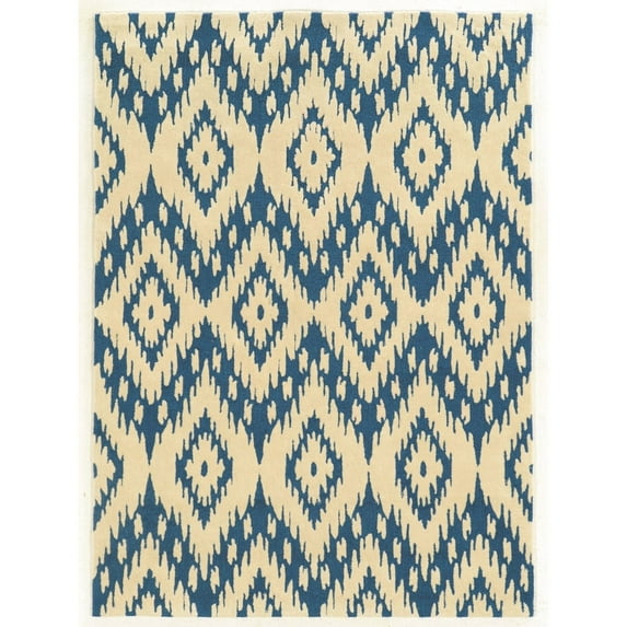 Linon Home Decor Trio Area Rug Collection, Gray and Multicolor, 5' x 7'