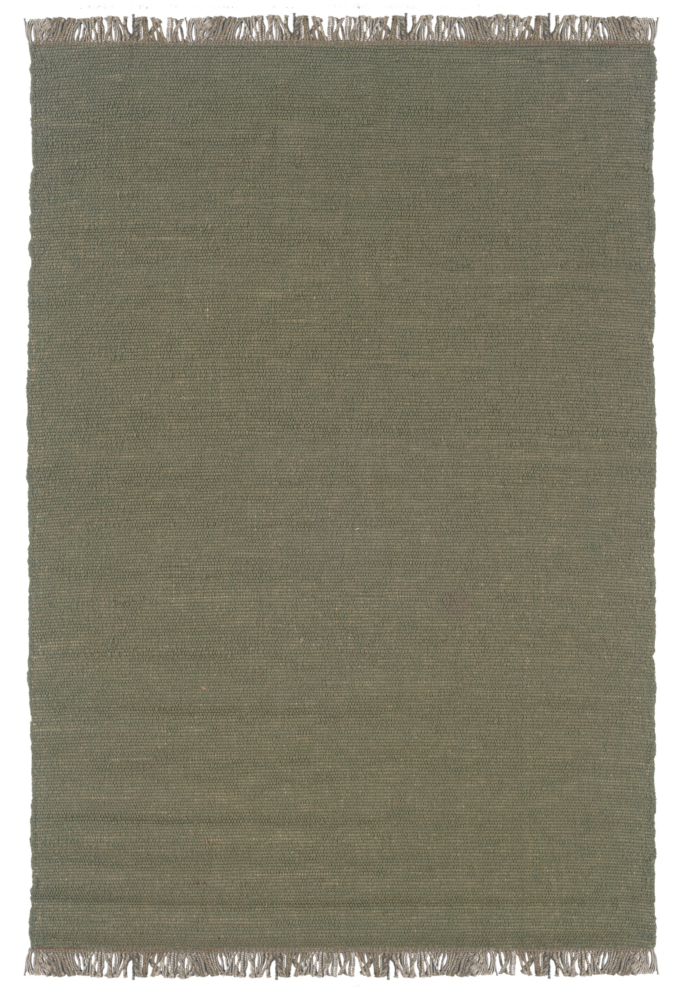 5'3"x7'6" Verginia Berber Reversible Flatweave Area Rug Dark Natural - Linon