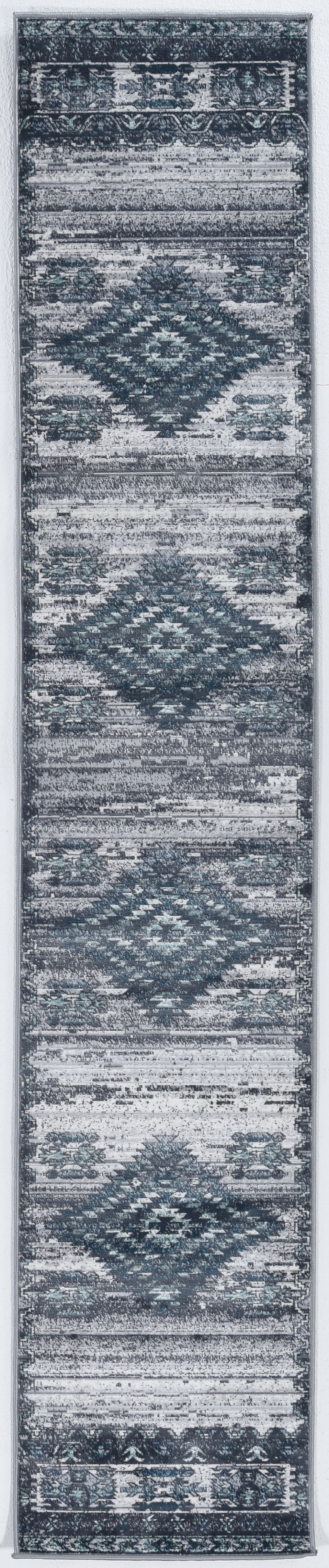 Linon Home Decor Vintage Area Rug or Runner Collection, Gray and