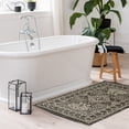 thumbnail image 1 of Contemporary Home Living 2' x 3' Rectangular Tribal Medallion Area Throw Rug - Gray and Charcoal, 1 of 7