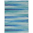 thumbnail image 1 of Linon Home Decor Washable Janna Area Rug or Runner Collection, Ivory and Blue, 3' x 5', 1 of 8
