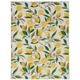 thumbnail image 1 of Linon Home Decor Washable Sumner Area Rug or Runner Collection, Ivory and Yellow, 5' x 7', 1 of 13