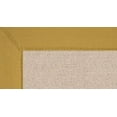thumbnail image 1 of Linon Home - Natural Wool Rug with Jute Backing, Natural/Gold Border, 1 of 2