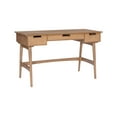 thumbnail image 1 of Linon Howry 3-Drawer Rattan Writing Desk, 51" W x 23" D, Natural Finish, 1 of 17