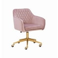 thumbnail image 1 of Linon Imogen Quilted Office Chair With Pink Finish OC117PNKG01U, 1 of 11