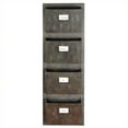thumbnail image 1 of Linon Industrial Metal Four Slot Mailbox, 4- 9 x 12 Slots, 1 of 3