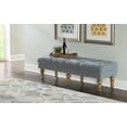 thumbnail image 1 of Linon Isabelle Linen Tufted Bench, Multiple Sizes and Colors, 1 of 8