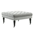 thumbnail image 1 of Linon Isabelle Velvet Square Tufted Ottoman, Multiple Colors, 1 of 9