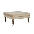 thumbnail image 1 of Linon Isabelle Velvet Square Tufted Ottoman, Multiple Colors, 1 of 7
