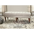 thumbnail image 1 of Linon Isabelle Velvet Tufted Bench, Multiple Sizes and Colors, 1 of 5