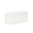 thumbnail image 1 of Linon Jacoby Oblong Ottoman, White Sherpa, 1 of 8