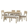 thumbnail image 1 of Linon Jamil 6-Piece Dining Set, Gray Wash, 1 of 25
