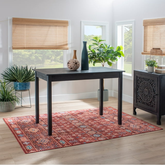 Linon Jamil Counter Height Tavern Table, Dark Charcoal
