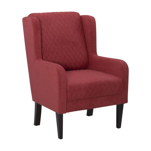 Linon Jerika Wingback Accent Chair Rust