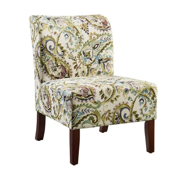 Linon Julie Curved Back Slipper Chair, 18 inch Seat Height, Multiple Colors