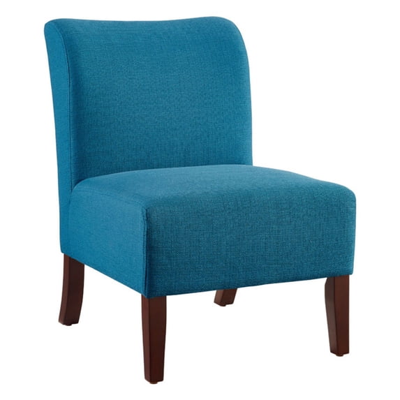 Linon Julie Curved Back Slipper Chair, 18 inch Seat Height, Multiple Colors
