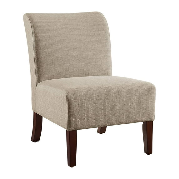 Linon Julie Curved Back Slipper Chair, 18 inch Seat Height, Multiple Colors