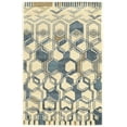 thumbnail image 1 of Aspire Wool Triangle Rug Ivory 2x3 Hand-Tufted 100% Wool Abstract Design, 1 of 5