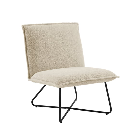 Linon Kelvin Sherpa Beige Chair
