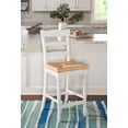 thumbnail image 1 of Linon Kiley White Rush Counter Stool, 1 of 9