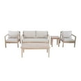 thumbnail image 1 of Linon Kori 5 Piece Outdoor Wood Conversation Set in Natural Oil Stain, 1 of 16
