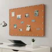 Linon Krall 24 x 36 inch Corkboard, Orange, Bulletin Boards, Can Be Handheld