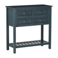 thumbnail image 1 of Linon Krista 4-Drawer Beadboard Console Table with Shelf, Antique Navy, 1 of 20