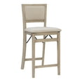 thumbnail image 1 of Linon Kristle 25" Indoor Folding Counter Stool, Gray wash/Beige, 1 of 12