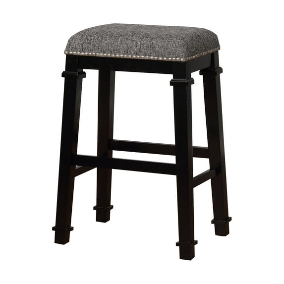 Linon Kyley Tweed Bar Stool, 31 inch Seat Height, Multiple Colors